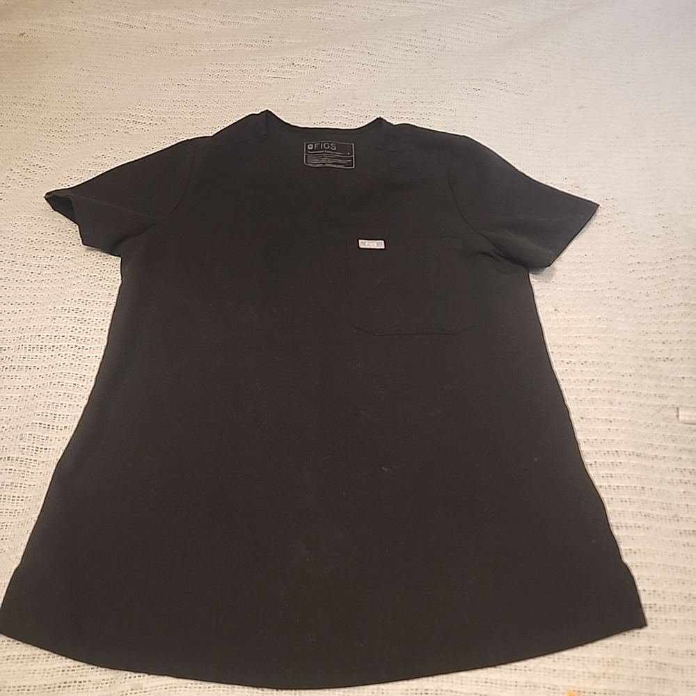 Figs Men's Black Short Sleeve Tee